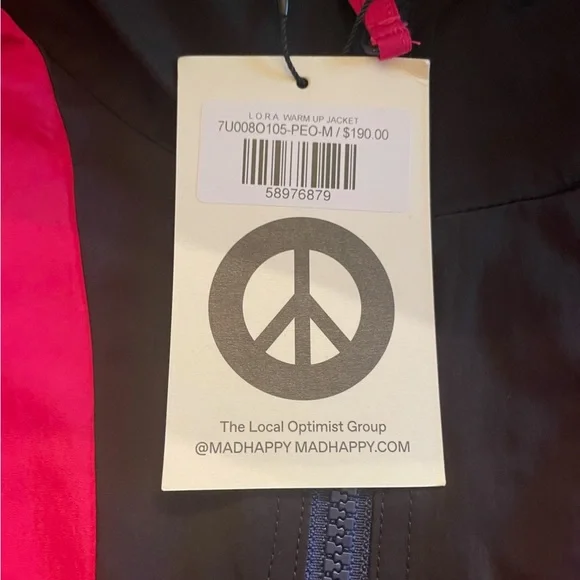 UNISEX MADHAPPY JACKET BRAND NEW LORA MADHAPPY TRAINING JACKET - Picture 5 of 6